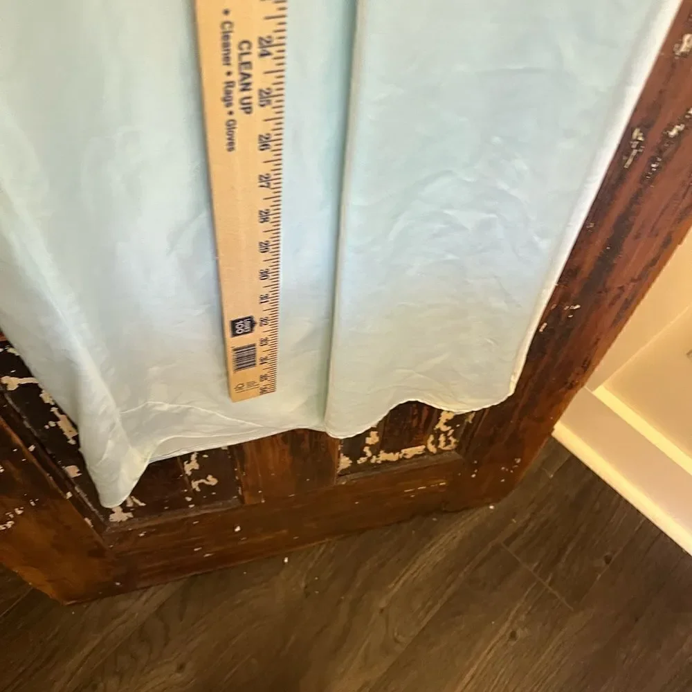 Vintage Natori Classics Ice Blue Floral Slip Lingerie.  Size XS.